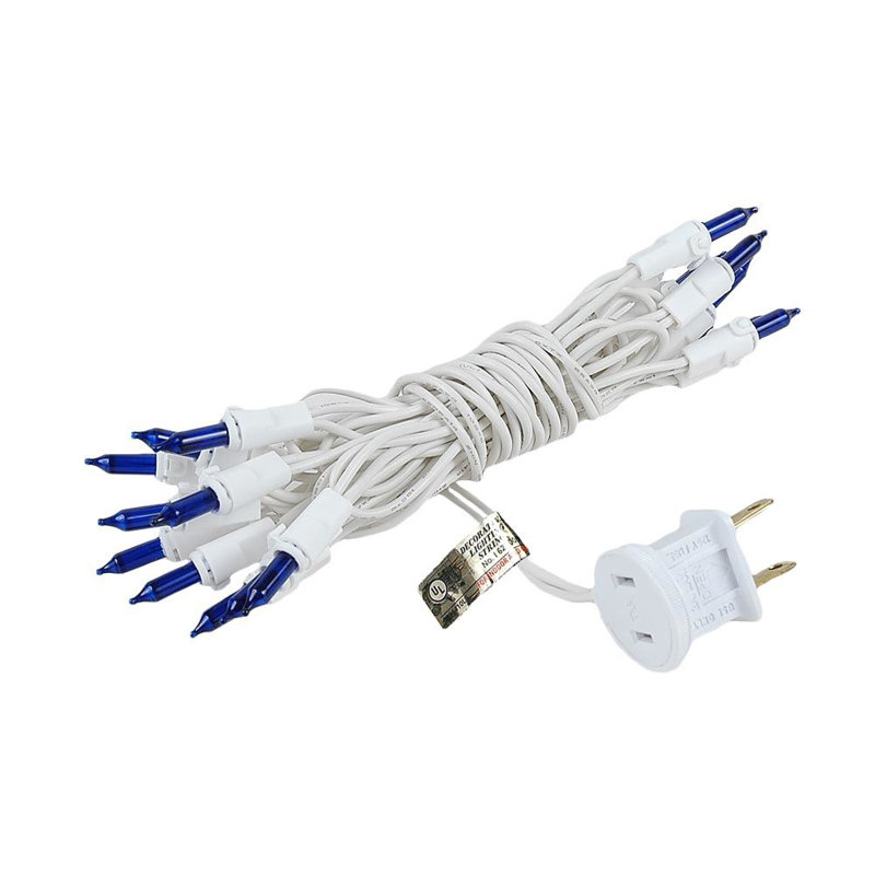 Mini-chaîne 20 ampoules pour l’extérieur 8,5' Pitman, rouge, blanc