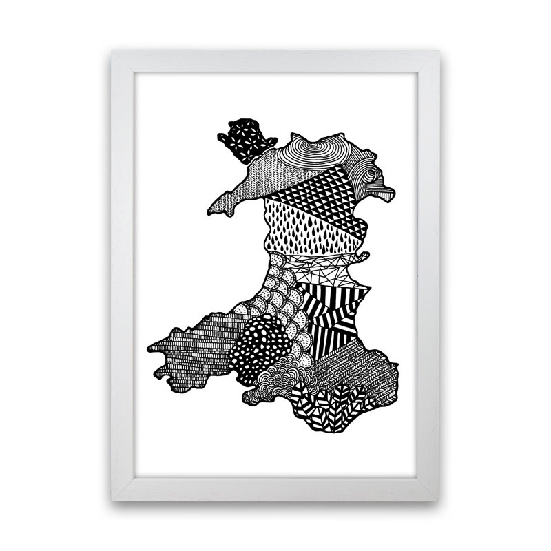 Wales by Carissa Tanton - Print, White Framed, 63cm H x 46cm W x 3cm D