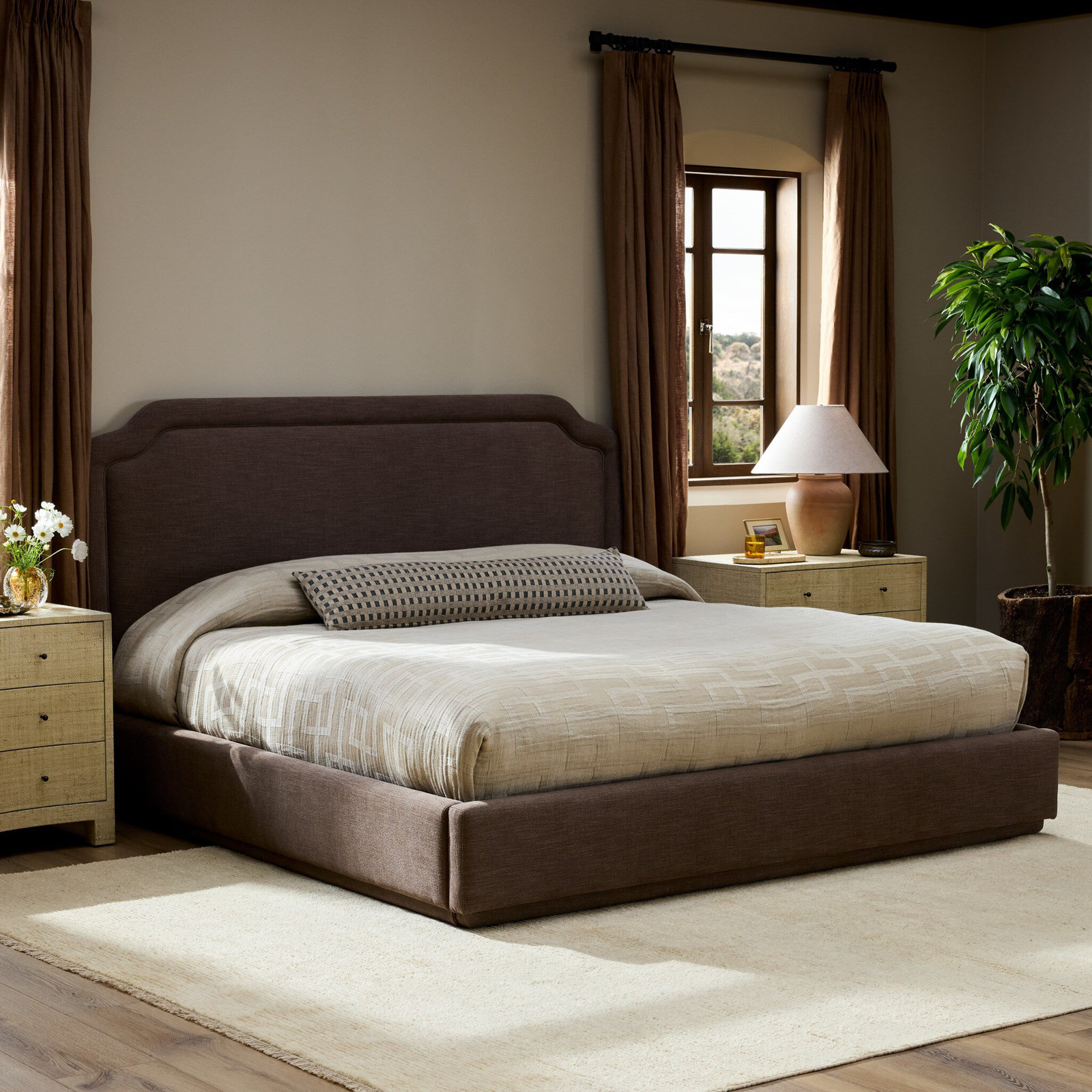 Nella Pine Bed, King, Laughlin Cafe