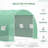 10' X 10' X 6.5' Walk-In Tunnel Hoop Greenhouse, Polyethylene PE Cover, Steel Frame, Roll-Up Zipper Door & Windows For Flowers, Vegetables, Tropical Plants-123375689-123375685