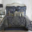 Vaughn Microfiber Reversible Queen Comforter Set