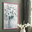 Reproduction encadrée de bouquet d'anémone blanche - bois massif-2069564119-2069564118