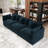 111.5'' Modern Minimalist Style Chenille 3-Seat Sofas-1819596841