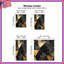 Rideaux de fenêtre abstraits dorés triangulaires transparents et obscurcissants - 2 panneaux-83666253-83666261