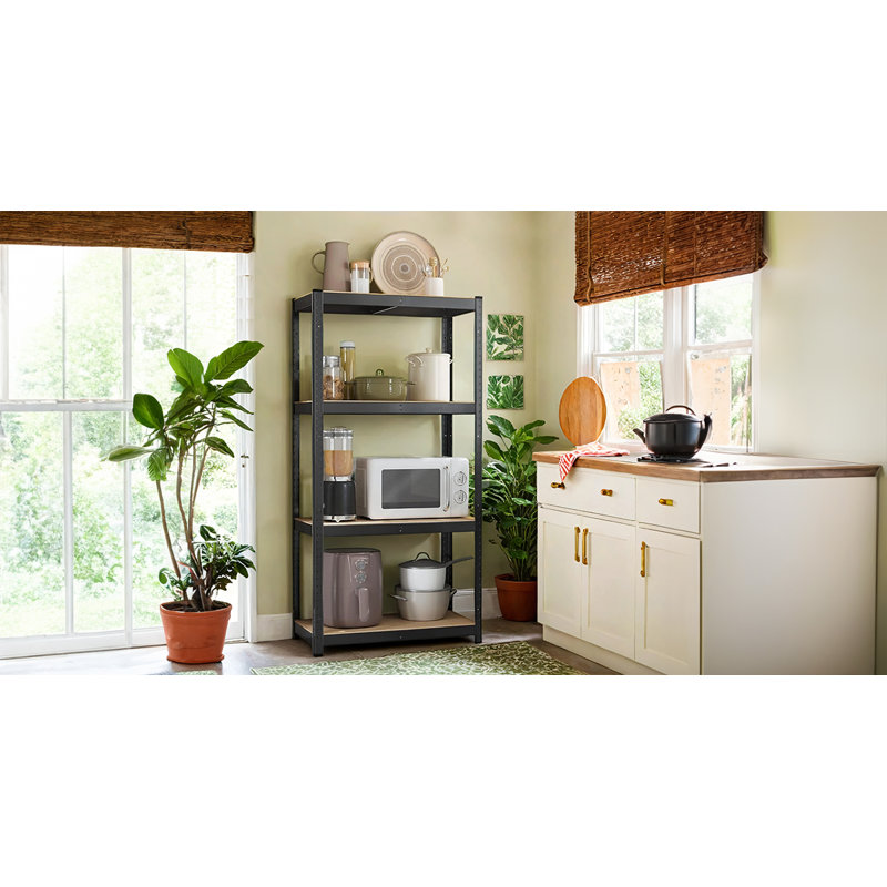 80cm W Steel Height -Adjustable Shelving Unit