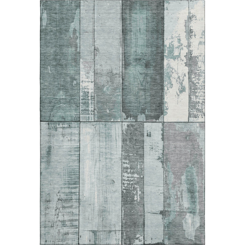 Premium Machine Washable Medena AMF1877 Geometric Rug, Rectangle 10' x 14'