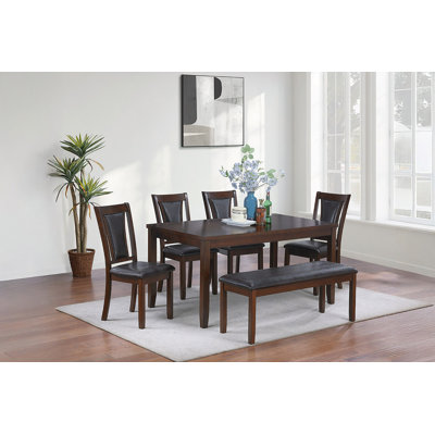 Magnifique mobilier de salle à manger / 6 pièces ensemble table à manger 4 chaises