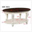 Table basse ovale en bois de 42 pouces avec rangement ouvert à 2 niveaux, facile à assembler pour les salons modernes et classiques-111283879