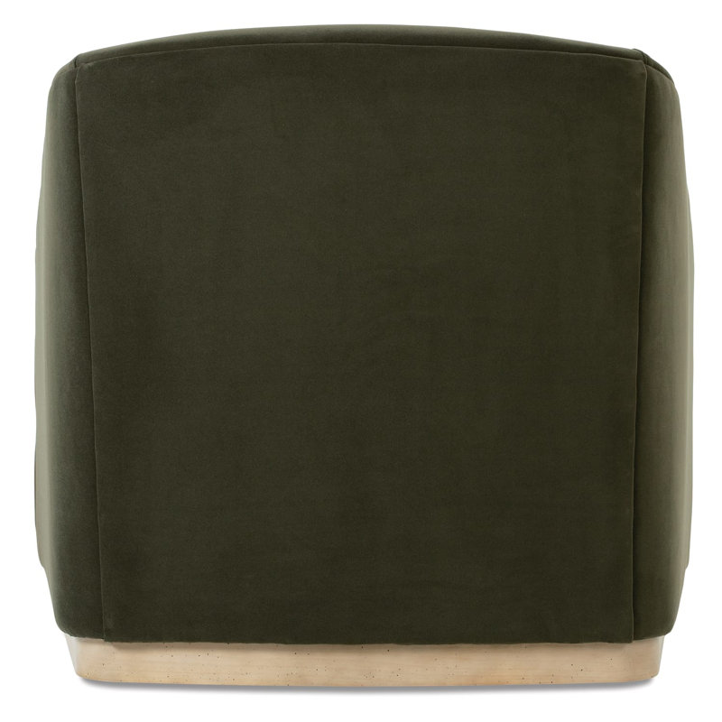 Bernie Swivel Armchair, Moss Polyester