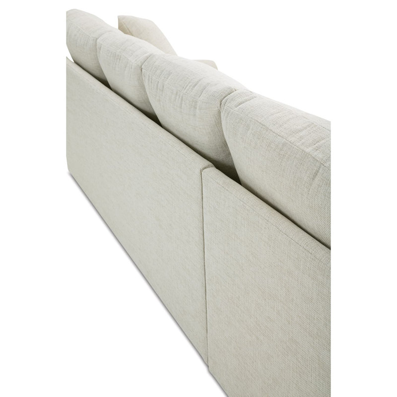Dorian 2-Piece Sectional, Tan Polyester, Left Hand Facing