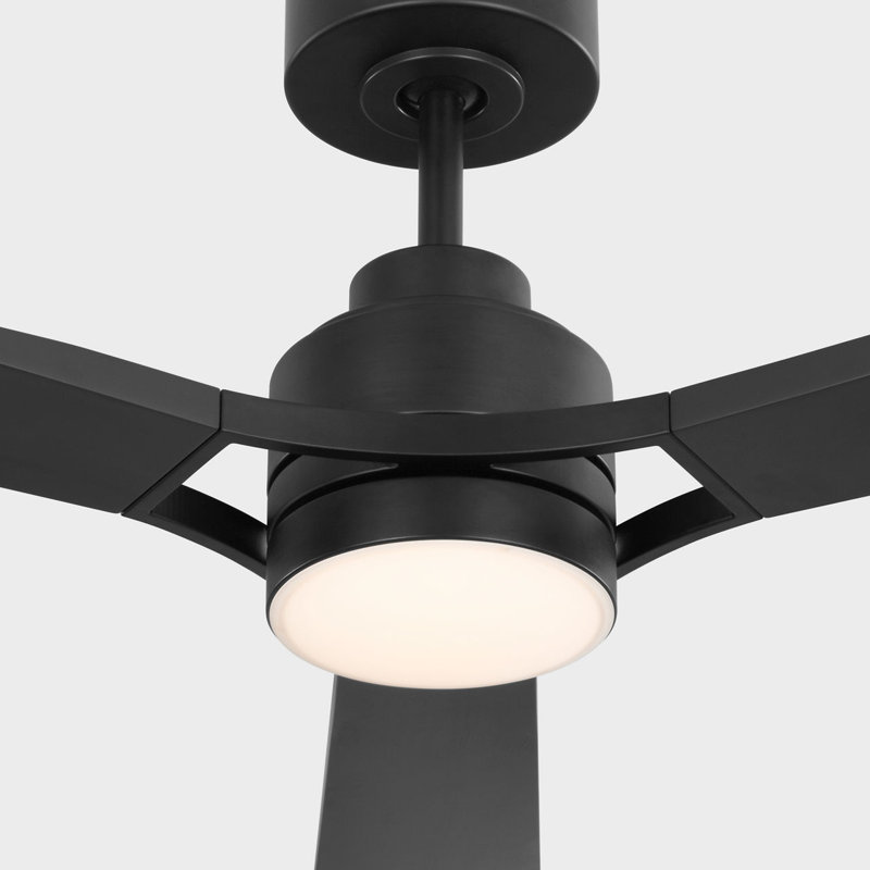 Trillium Smart 60 LED Ceiling Fan, Midnight Black, Midnight Black