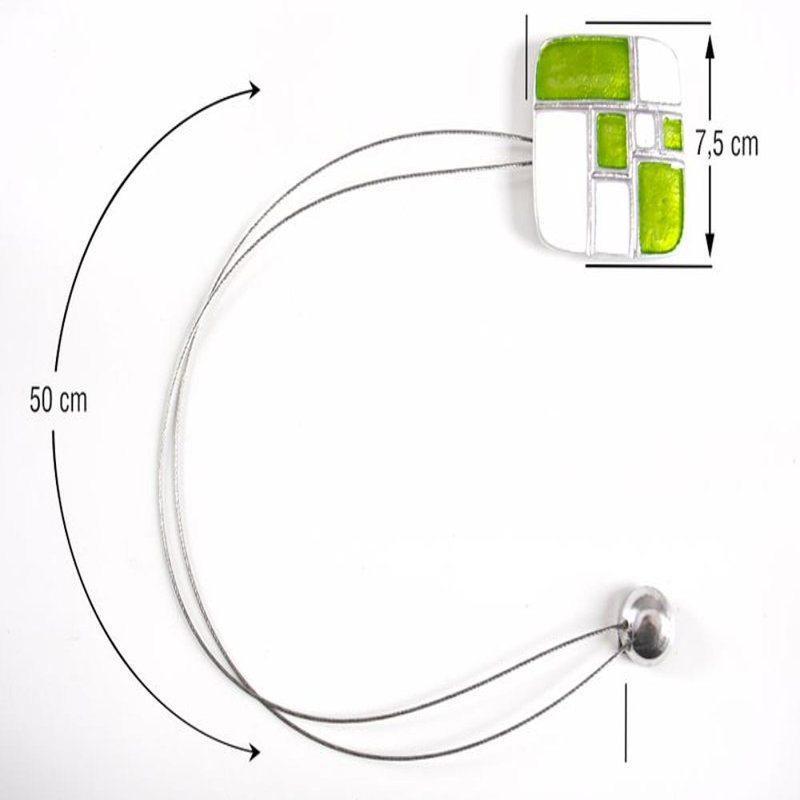 Zearing Fabric 10cm Curtain Tieback, Green