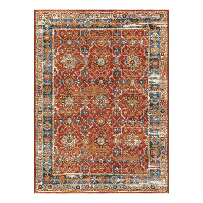 Outdoor Traditional Area Rug, Rectangle 5'1" x 7'1"