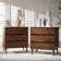 Haney 32.75'' H Mid-Century Modern 3 - Drawer Dresser with Built-in Charging and Solid Wood(Set of 2)