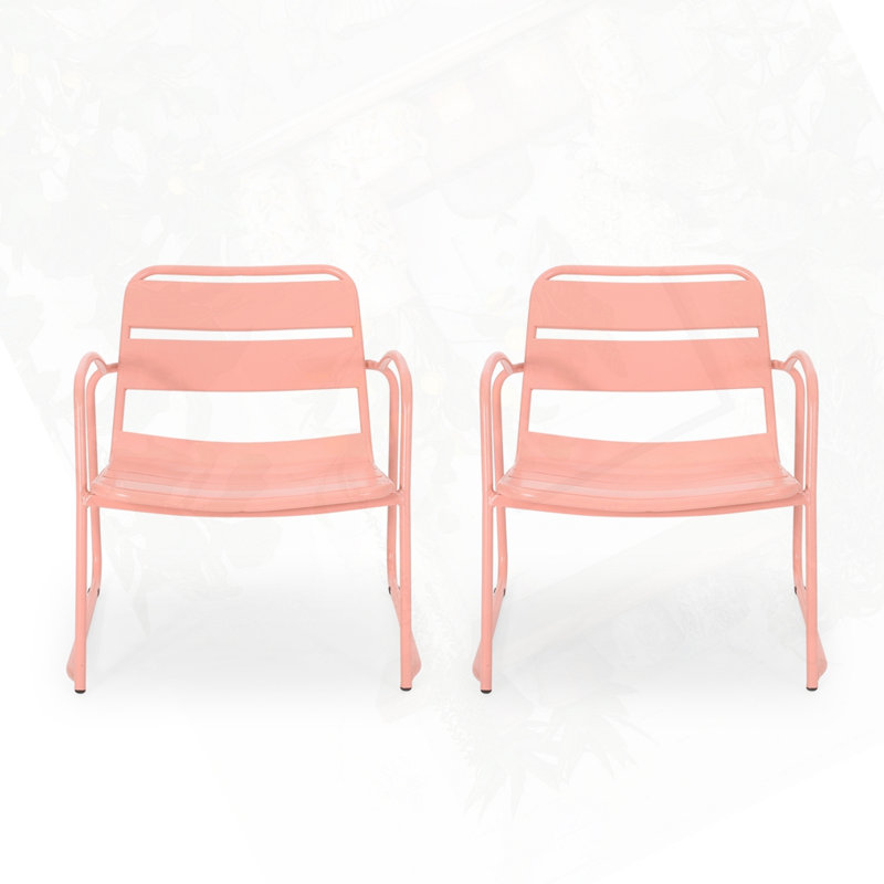 Chaise d'extérieur en fer, Corail