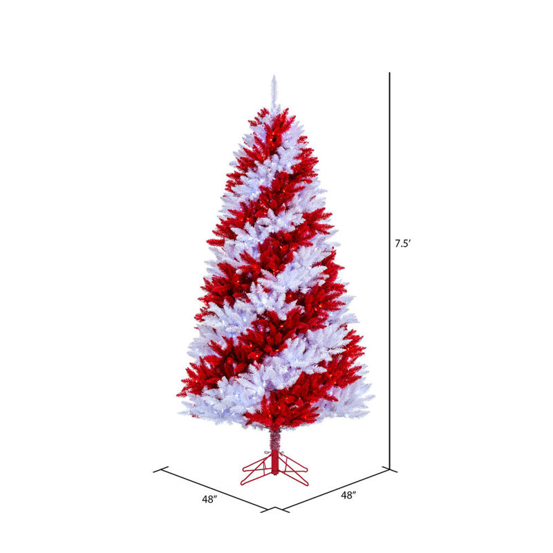 Giesecke 7.5' H Lighted Artificial Pine Christmas Tree