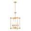 Lustre 4 lumières en laiton frotté Ain-1468603148