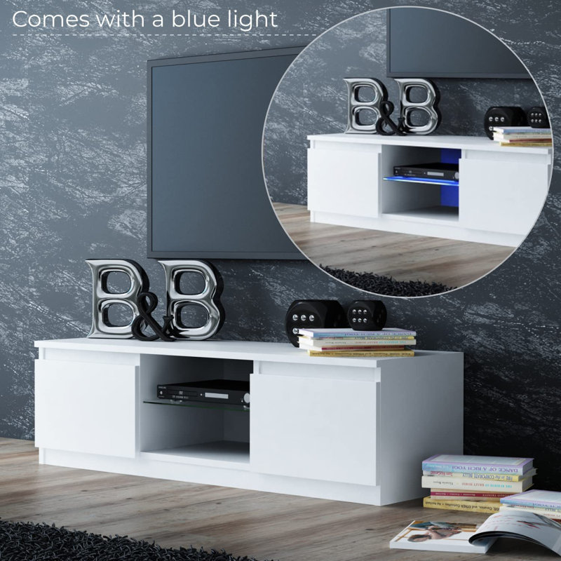 Lanadia Unfinished TV Stand for TVs up to 70", White