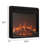 18" Electric Fireplace Heater with Remote Control, Black