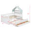 Lit escamotable Imaginative avec lit gigogne intégré et détails en tissu confortable-896074500