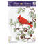 Décalcomanie de siège de toilette Birds Winter Cardinal - couvercles de toilette en vinyle-14732001