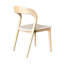 Chaise de salle à manger rembourrée en bois de frêne Rena-109371761