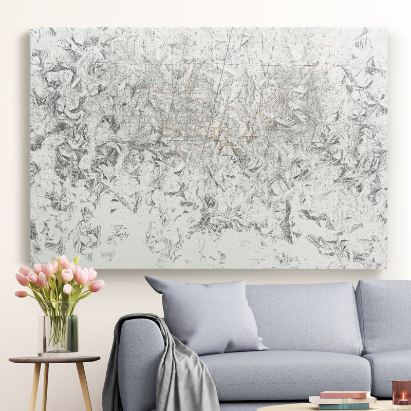 " Frosty II ", 48" H x 36" W x 1" D, Wrapped Canvas