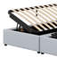 Lit plateforme tapissier avec système de rangement hydraulique-30209676