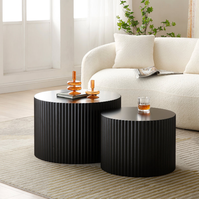 Evtimija Nesting Coffee Table, Black