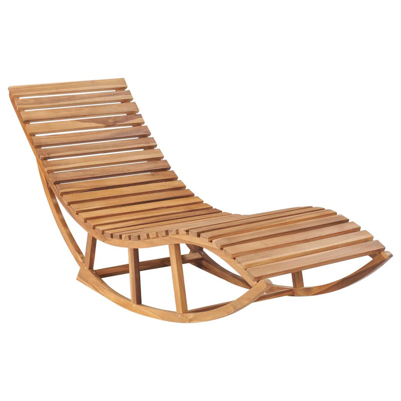 Chaise longue simple en teck de 24 po Kennerdell