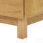 Commode moderne à 6 tiroirs avec devant ondulé, meuble télé et rangement en chêne naturel pour la chambre à coucher et le salon-2007278255