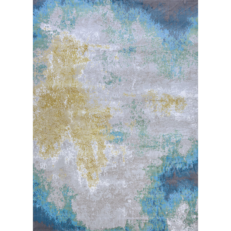 Parmley Abstract Indoor Rug, Rectangle 3'11" x 5'6"