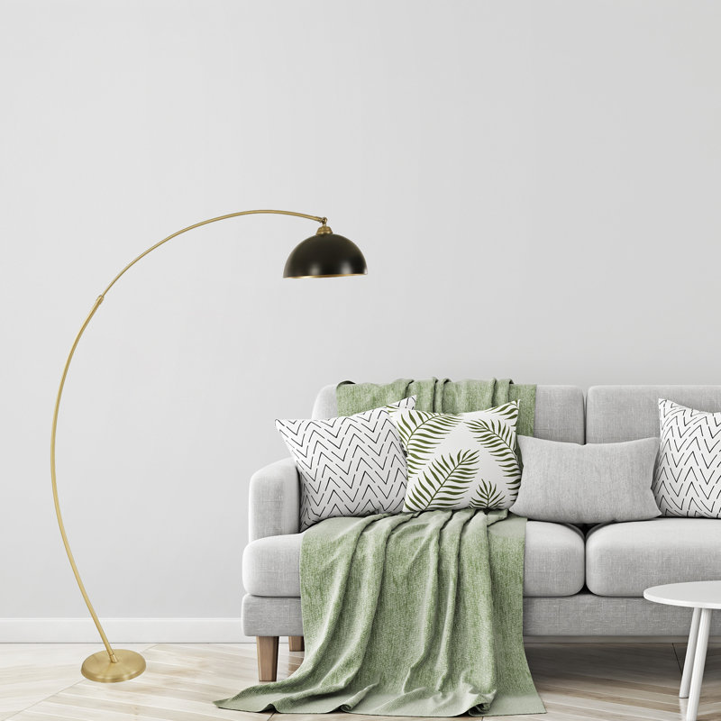 Marlie 185cm Arched Floor Lamp, Gold