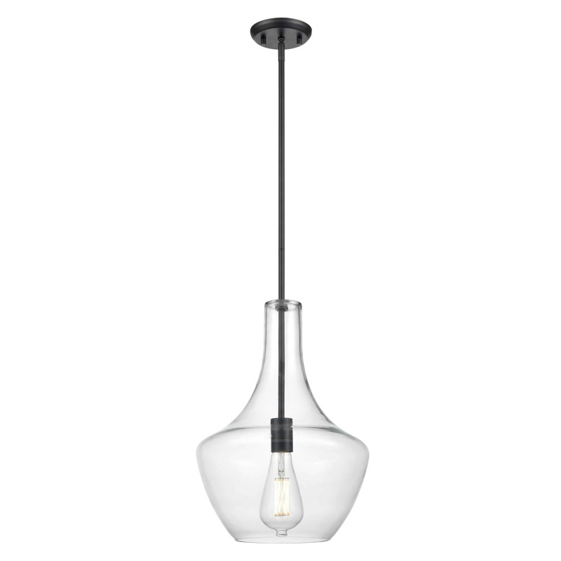 Pilarcitos 1 - Light Single Pendant, Black