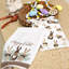 Ensemble de 2 serviettes de cuisine de Pâques, linge à pois à feuilles de lapin, linge à sécher, décorations saisonnières de vacances à la ferme AD259