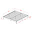Queen Size Bed Frame with 4 Hardwood Legs and 2 Extra Centre Legs - Oak Finish-1951347732-1951347733