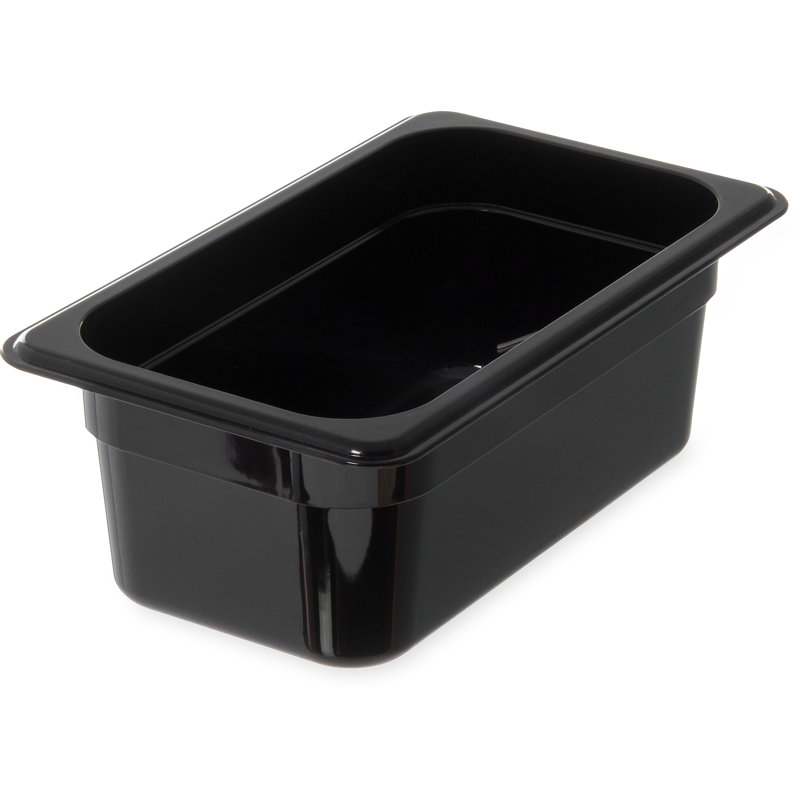 Contenant alimentaire Carlisle, 4 po, Noir