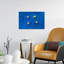 Art mural vibrant bleu profond-129093317