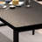 Modern simple black solid wood dining table-2086739935
