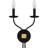 Casius 2-Light Matte Black Wall Sconce