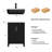 Kreutzer 24.4'' Single Bathroom Vanity with Manufactured Wood Top-872938424-891726689-872938427