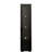 Black Side Cabinet With Illuminated Aluminum Strip Lamp - Generous Storage, W40xd29xh170cm 15Mm Particleboard Spacious And Functional Build