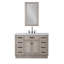 Chestnut 48" Carrara White Marble Countertop Bath Vanity with Mirror-1338391775