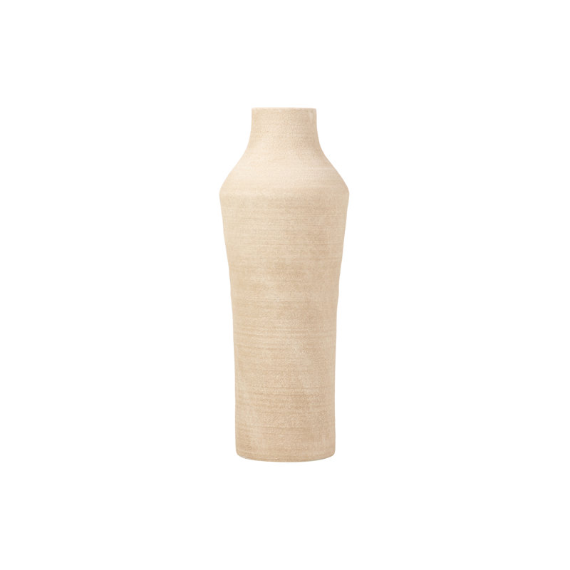 CERAMIC VASE 30X30 CM, Brown, Overall Height- 80cm