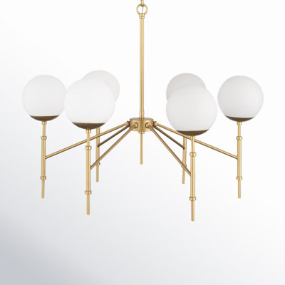 Cleary 6 - Light Dimmable Globe Chandelier