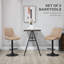 Adjustable Height Counter Stool with Metal Frame-163545969
