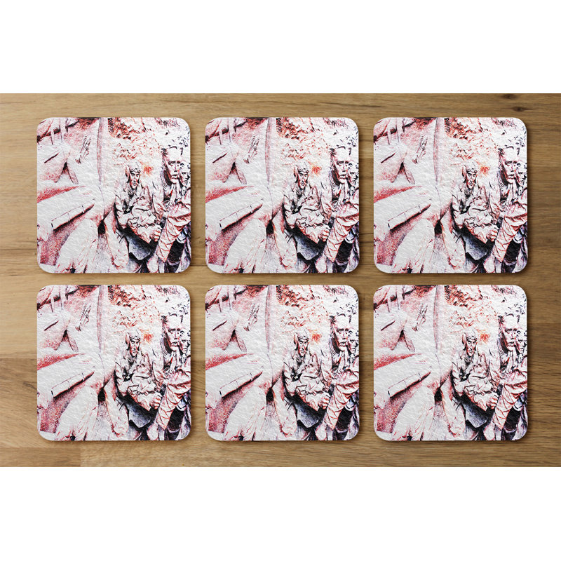 Square 6 Piece Coaster Set