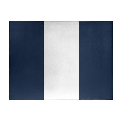 Tapis à rayures bleu/blanc minuit