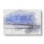 San Francisco Oakland Bay Bridge in Abstract - Wrapped Canvas Drawing - Wrapped Canvas-55338656