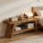 Entryway Bench,2-Tier Shoe Bench,Rectangular Bed Bench